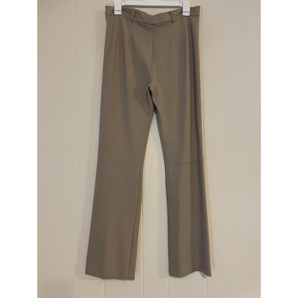 S Max Mara Jersey Stretch Viscose Tab Straight Leg Trouser Pants XL Quiet Luxury - Picture 3 of 7